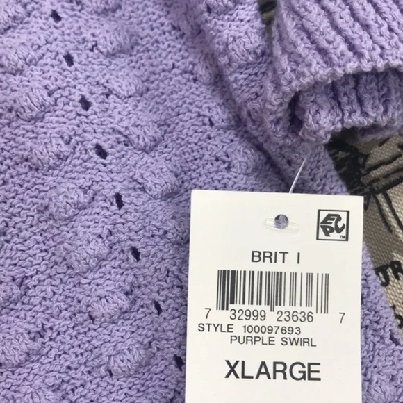 I.N.C Popcorn Stitch Ruffle Sweater - Picture 5 of 6